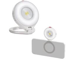 Telesin Magnetische Flitser & Ringlamp voor MagSafe - Oplaadbaar & Dimbaar - Wit