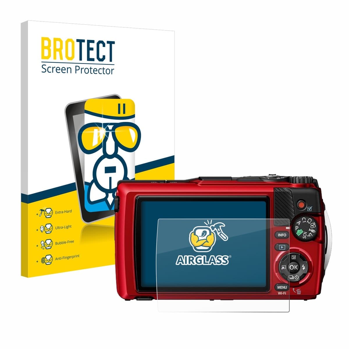 Screenprotector Olympus Tough TG-7 Beschermglas - afbeelding 1