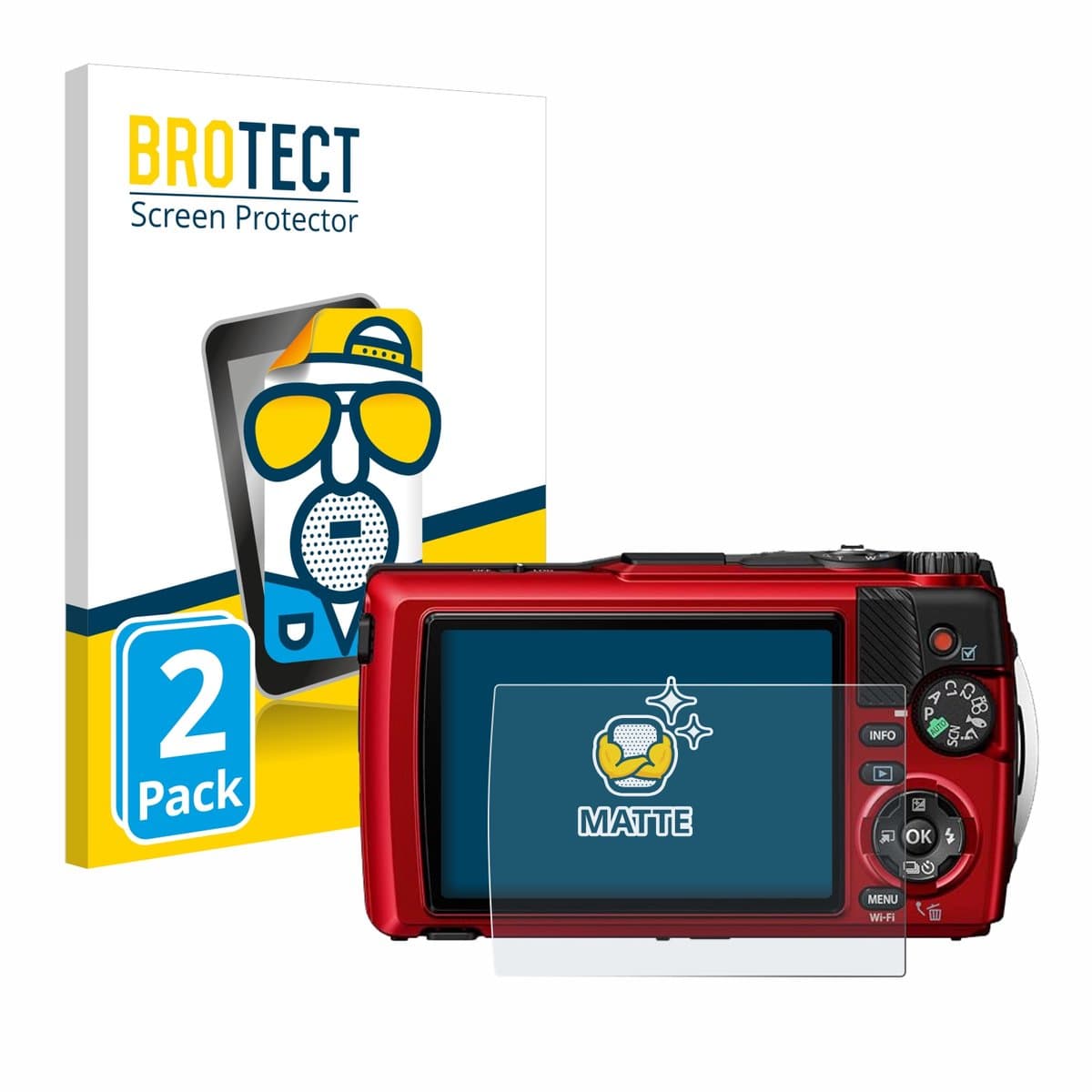 BROTECT Screenprotector Olympus Tough TG-7 Matte - afbeelding 1