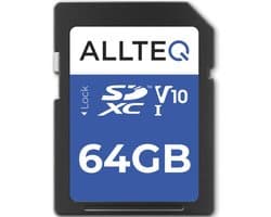 SD Kaart 64 GB - Geheugenkaart - SDHC - U1 - UHS-I - V10 - Allteq