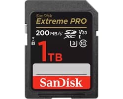 SANDISK Extreme PRO SDXC-kaart 1000 GB Class 10 UHS-I – Schokbestendig, Waterdicht