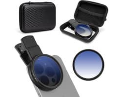 carmdering - Polarisatiefilter - Camera Lens Filter - CPL - Clip-on ontwerp, universele compatibiliteit met smartphones - Optisch materiaal, water- en stofbestendig - Vermindert reflecties en verhoogt kleurverzadiging