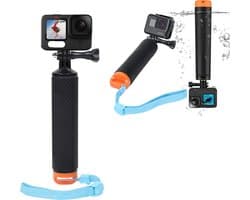 Waterdichte drijvende handgreep - GoPro drijvende selfiestick - Waterdichte paalgreepbeugel voor GoPro Hero, Fusion, AKASO, DJI Osmo Action Camera's - Accessoire voor onderwater-actioncamerahandgreep