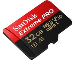 SANDISK Extreme Pro - Micro SDHC - 32GB - 100mb / 90mb - met adapter