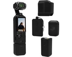 Kraftverdia Beschermhoes voor DJI Osmo Pocket 3 -Silicone - Cover - Action Cam Accessoires -Zwart
