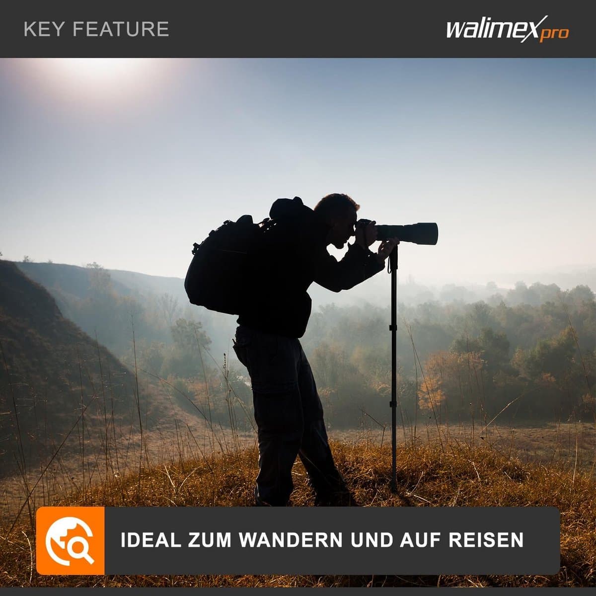 Carbon Lichtgewicht Stabiel Monopod - afbeelding 1