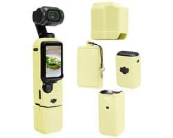 Kraftverdia Beschermhoes voor DJI Osmo Pocket 3 -Silicone - Cover - Action Cam Accessoires - Geel