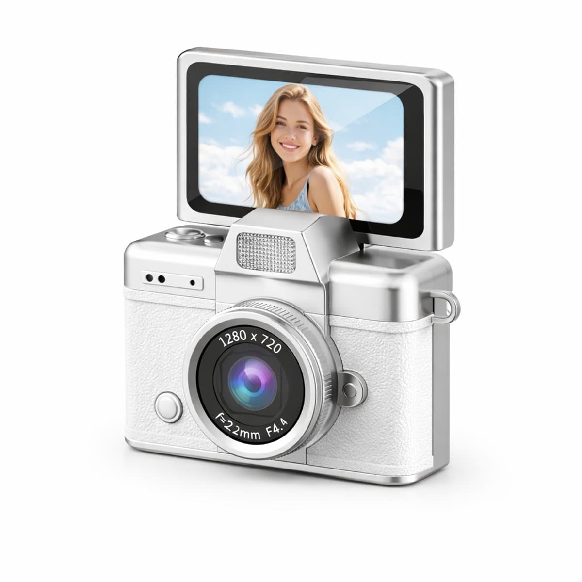 Mini Palmformaat Camera met Flip Scherm - afbeelding 1
