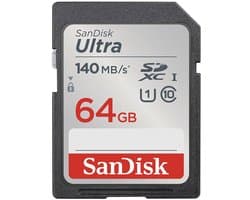 SANDISK Ultra SDXC - 64GB - Geheugenkaart