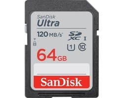 Sandisk SDXC geheugenkaart - 64GB - Ultra