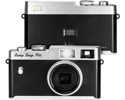Campsnap Pro Digitale Camera - Schermvrije Retro Fotocamera - 16 Megapixel - 4 Ingebouwde Filters - 500 foto's - Minimalistisch Vintage Design - Met Xenon Flits - Oplaadbaar - 4GB - Zwart