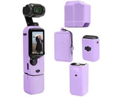 Kraftverdia Beschermhoes voor DJI Osmo Pocket 3 -Silicone - Cover - Action Cam Accessoires -Paars
