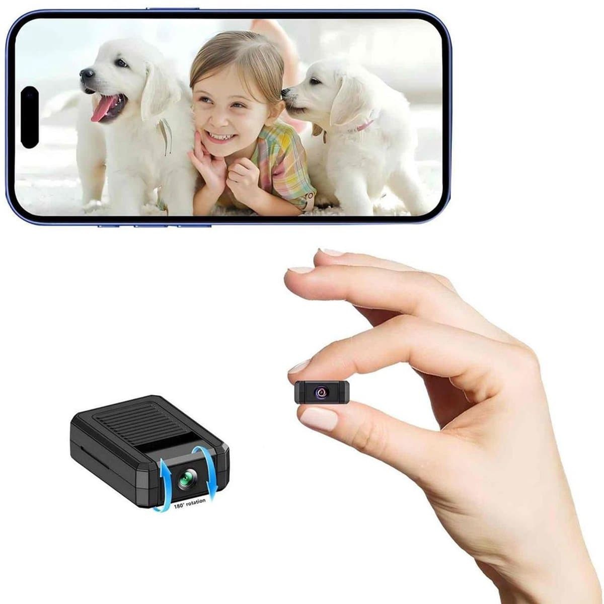 Mini Draaibare WiFi Camera - afbeelding 1