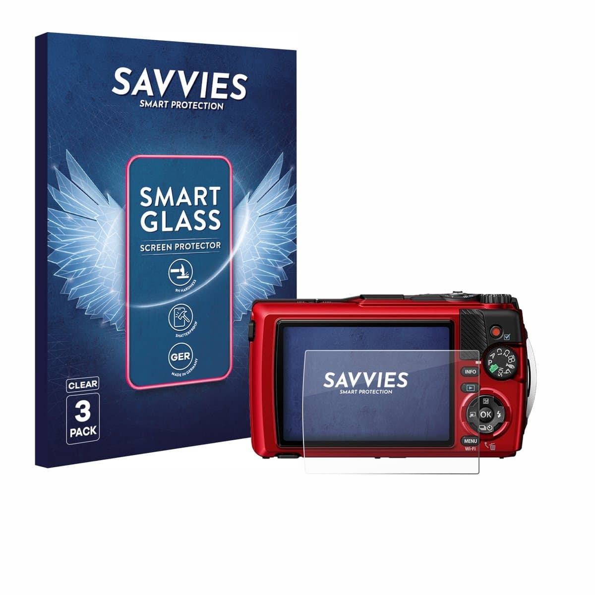 3 Screenprotector voor Olympus TG-7 - afbeelding 1