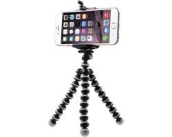 Flexibele Tripod - Tripod voor Camera en Telefoon - Octopus Tripod - Camera Statief - Telefoon Statief - Camera Standaard - Telefoon Standaard - Camerastatief - Action Camera Statief - Universeel Statief - Universeel Reis Statief Zwart - 70522