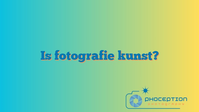 Is fotografie kunst?